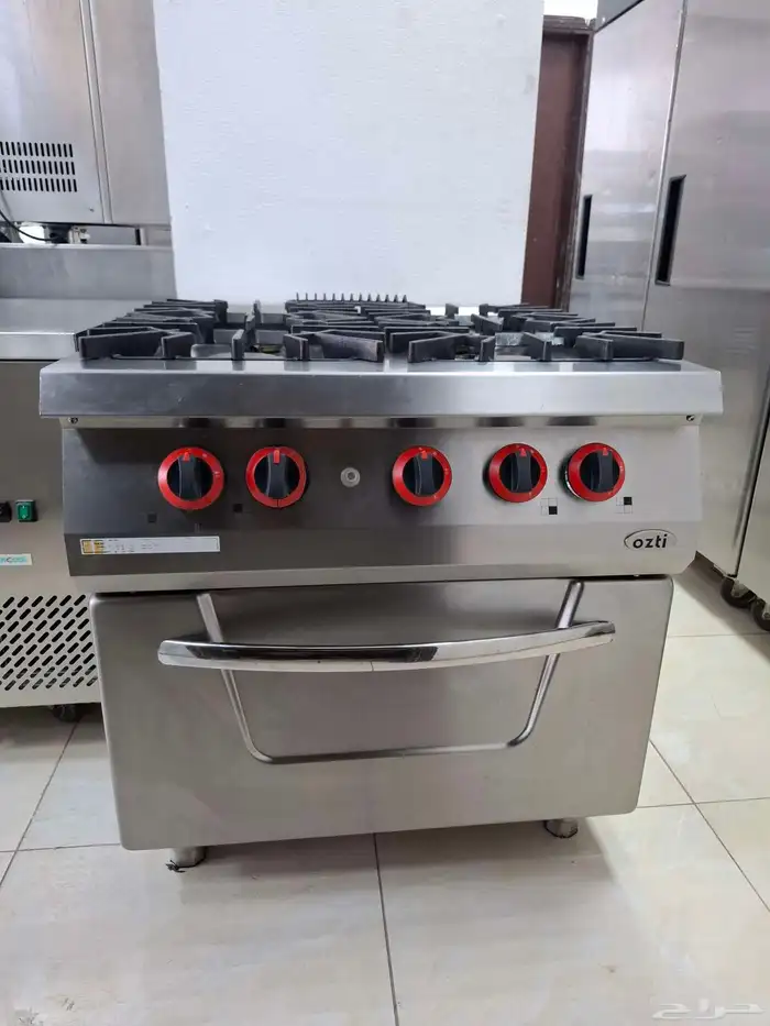 فرن غاز Ozit تركي 4 عيون مستعمل نظيف جدآ 1