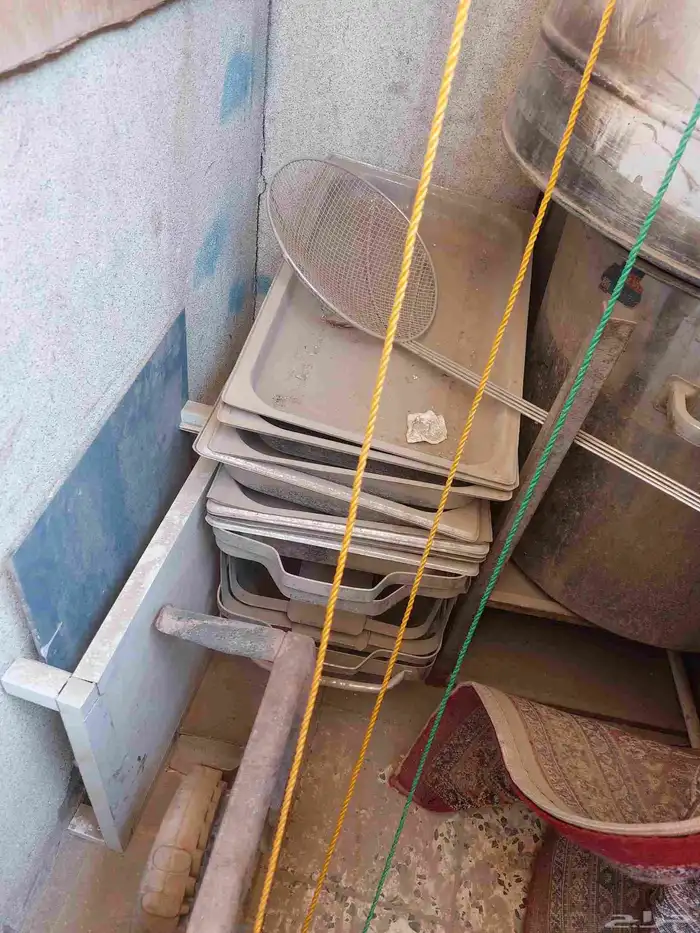 ادوات مطعم الألمنيوم 2قدر منتو وحد 5 ساخنات وحد قدر حفظ اكل 0