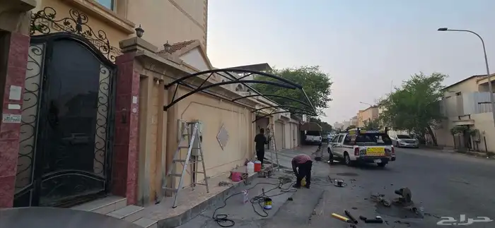 مظلات سيارات تركيب سواتر تركيب برجولات ساندوتش بانل غرف 4