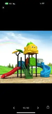 نطاطات ترامبولين بجميع المقاسات وألعاب مراجيح وزحاليق متعددة 20