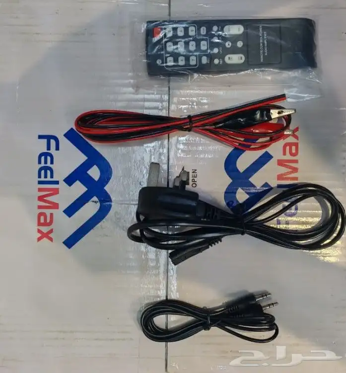 سماعة ومكبر صوت FEELMAX سماعتين بلوتوث مع اضاءة FL-817 مكبر 6