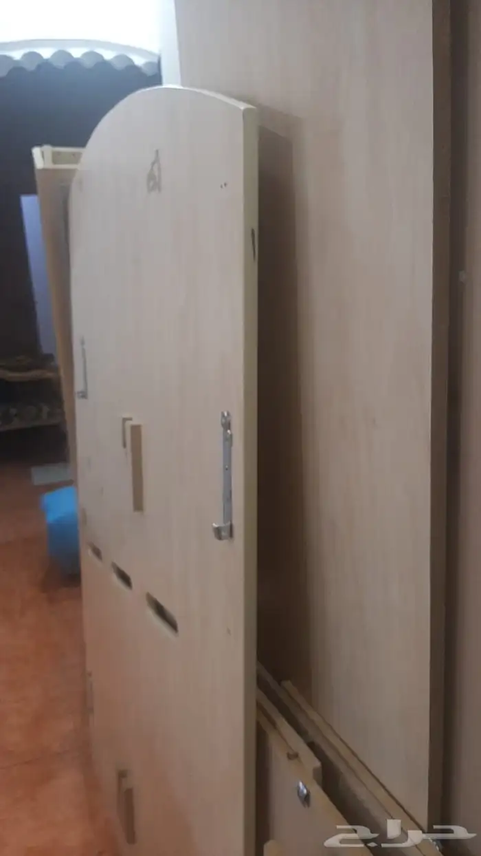 غرفه أطفال اثنين سرير ودولاب كبير 5