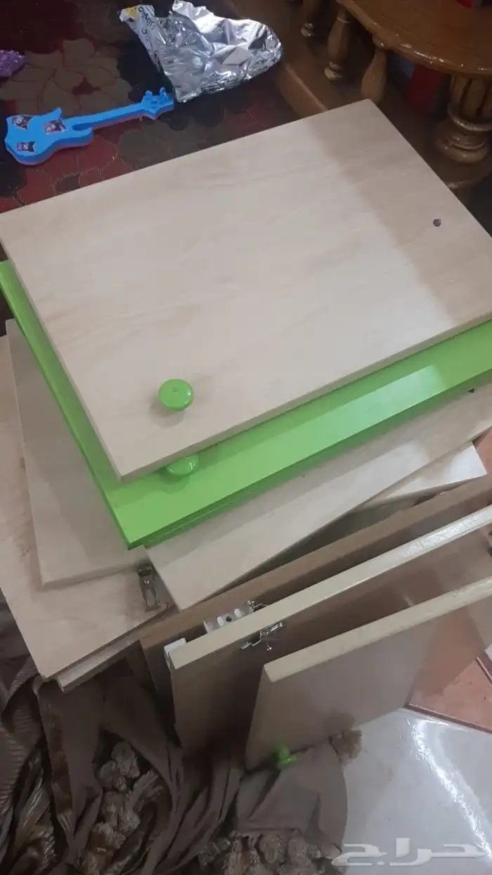 غرفه أطفال اثنين سرير ودولاب كبير 3