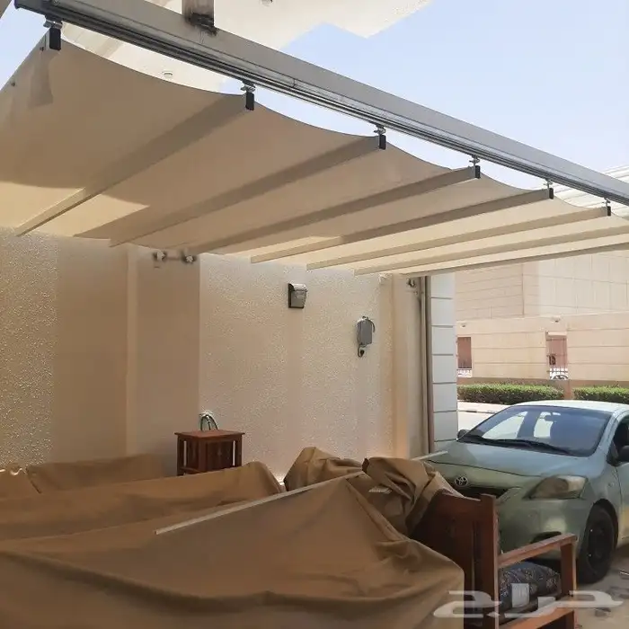مظلات السيارات  جميع أعمال الحدادة وإلالمنيوم 1