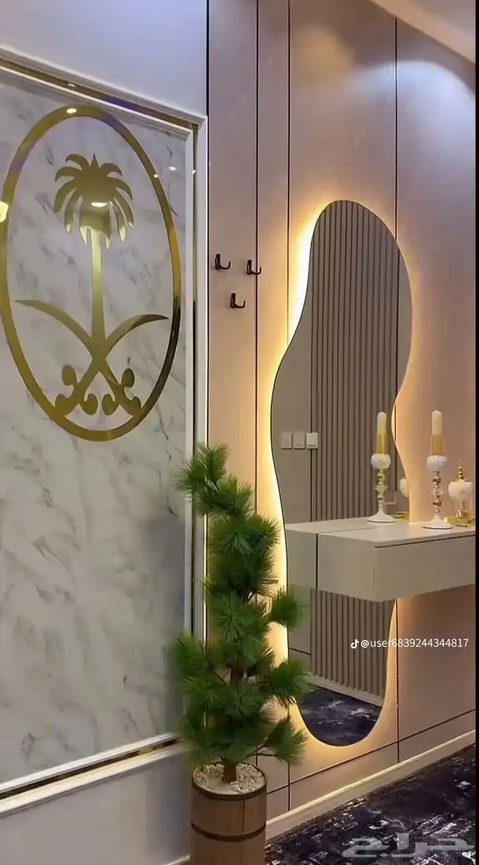 ديكورات منزليه بديل اشيبورد بديل الخشب ارخام مرايات رفوف فوم 17