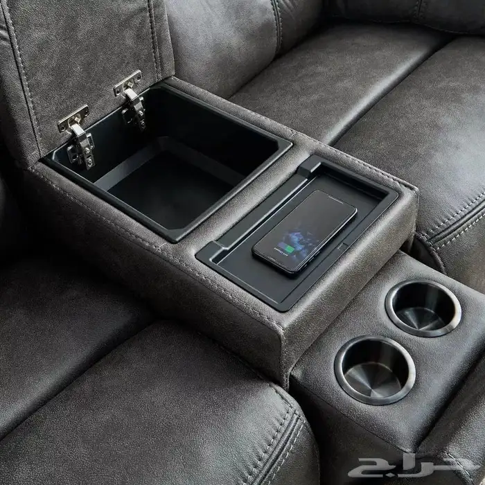 طقم كنب استرخاء كهربائي 3و2 جديد هوم سنتر 18