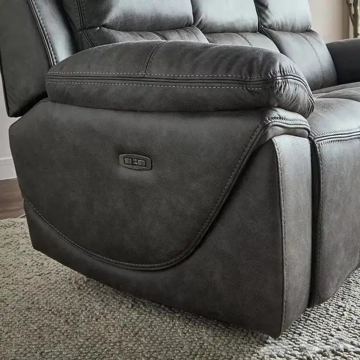 طقم كنب استرخاء كهربائي 3و2 جديد هوم سنتر 7