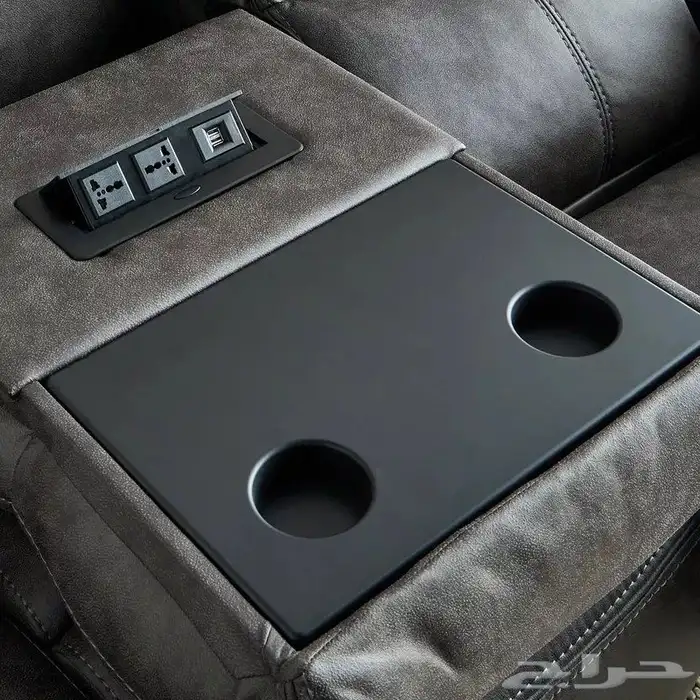 طقم كنب استرخاء كهربائي 3و2 جديد هوم سنتر 10