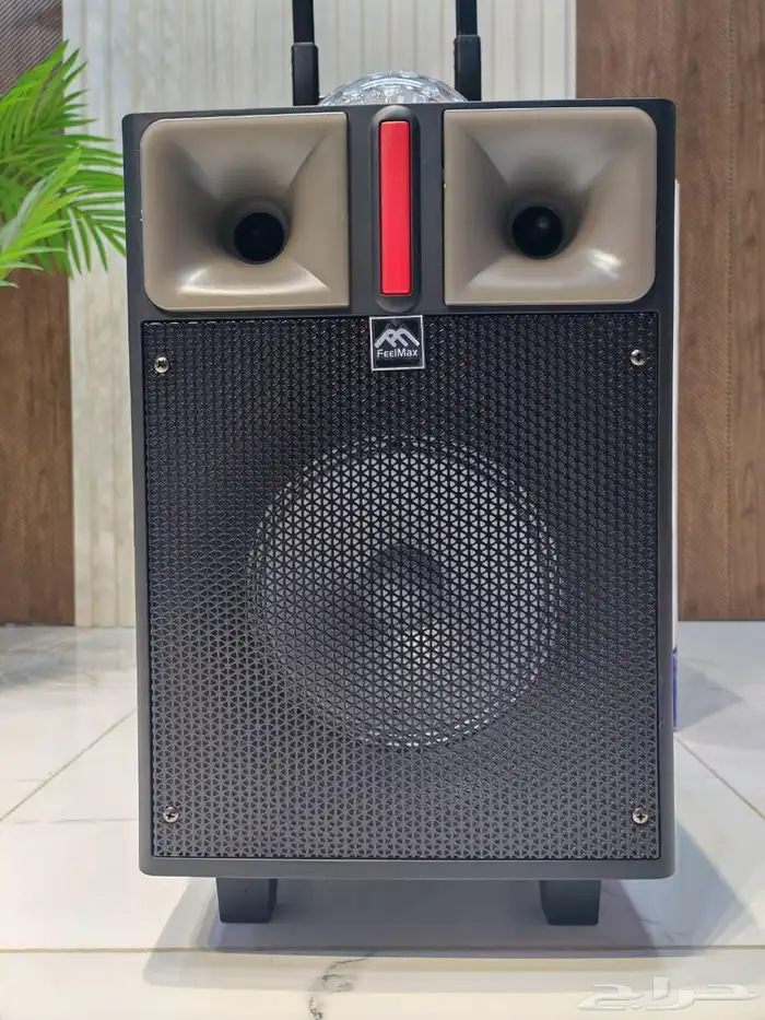سماعة ومكبر صوت FEELMAX سماعتين بلوتوث مع اضاءة FL-817 مكبر 3