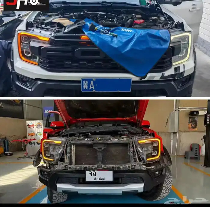 فوارد رنجر2023 2025 تغيير لمبات اليد من ابيض لبتقلي 2