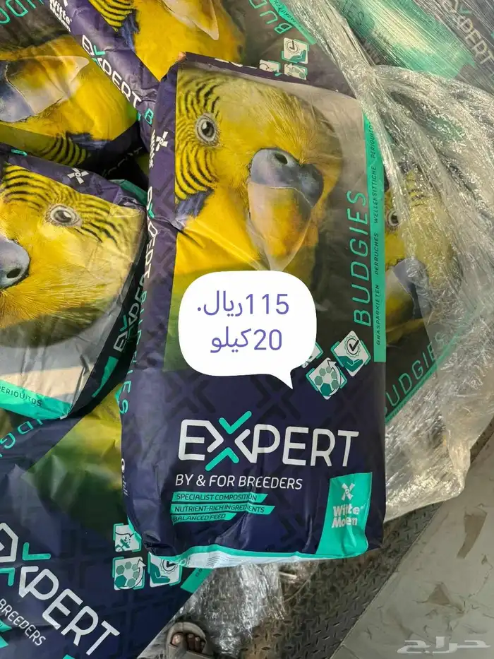 يتوفر اكل ببغاء مشكل بلفواكة ويتوفر شمسي سادا حبة كبيرة و 5