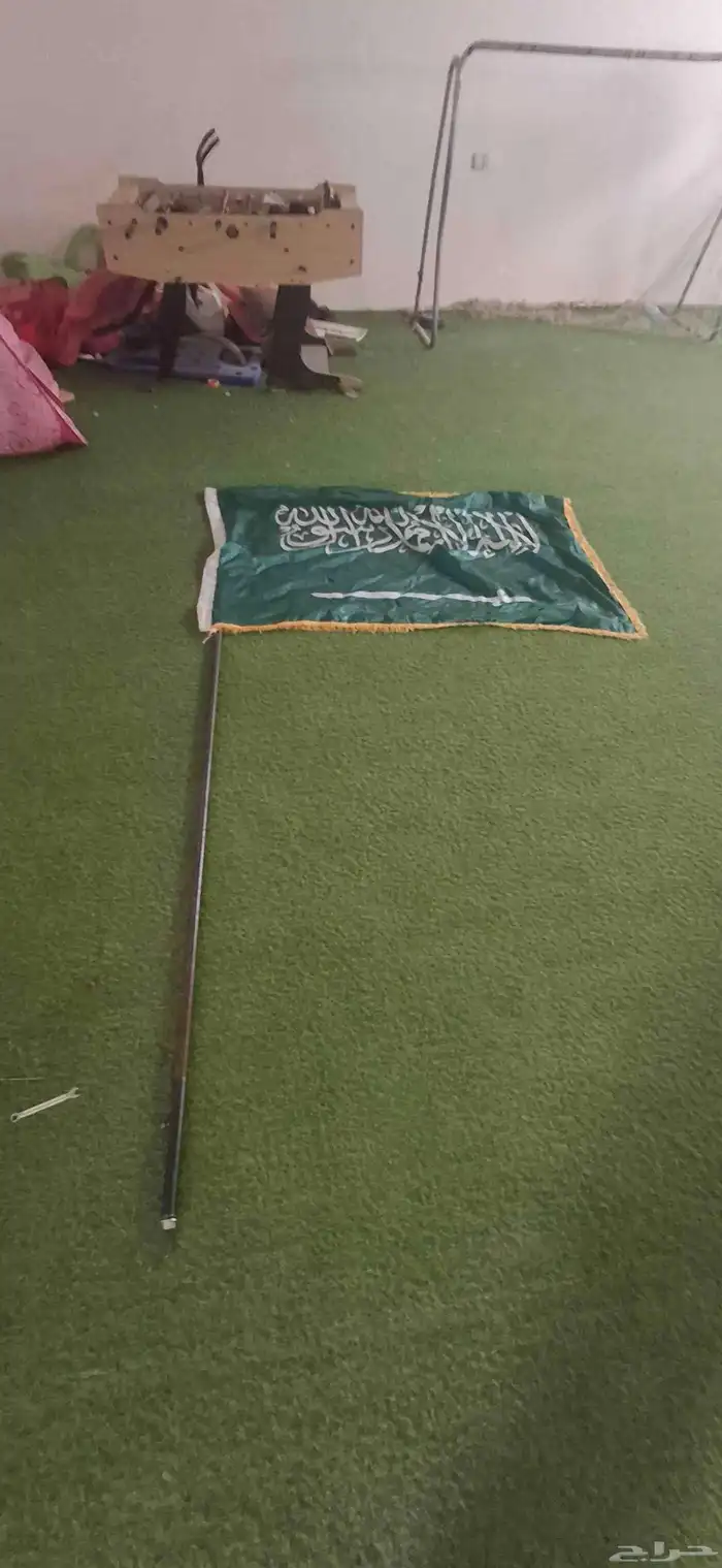 علم اليوم الوطني. البيع العلم العصاء القاعده مع علم الكبوت 3