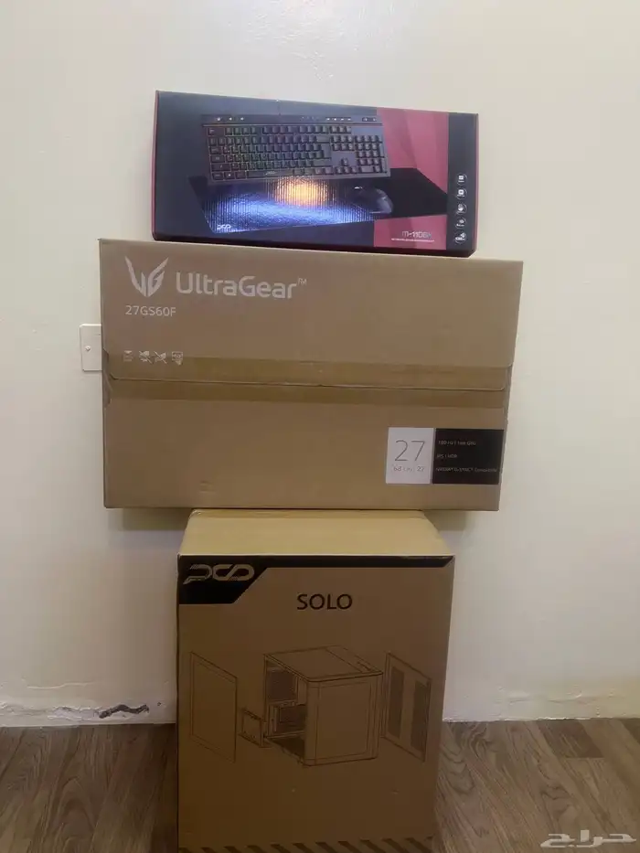 جهاز pc جديد للالعاب لم يستخدم وجديد بالكرتون 0