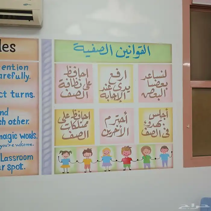 رسم مدارس رسام حوائط مناظر طبيعية لوحات توضيحيه لجميع المواد 9