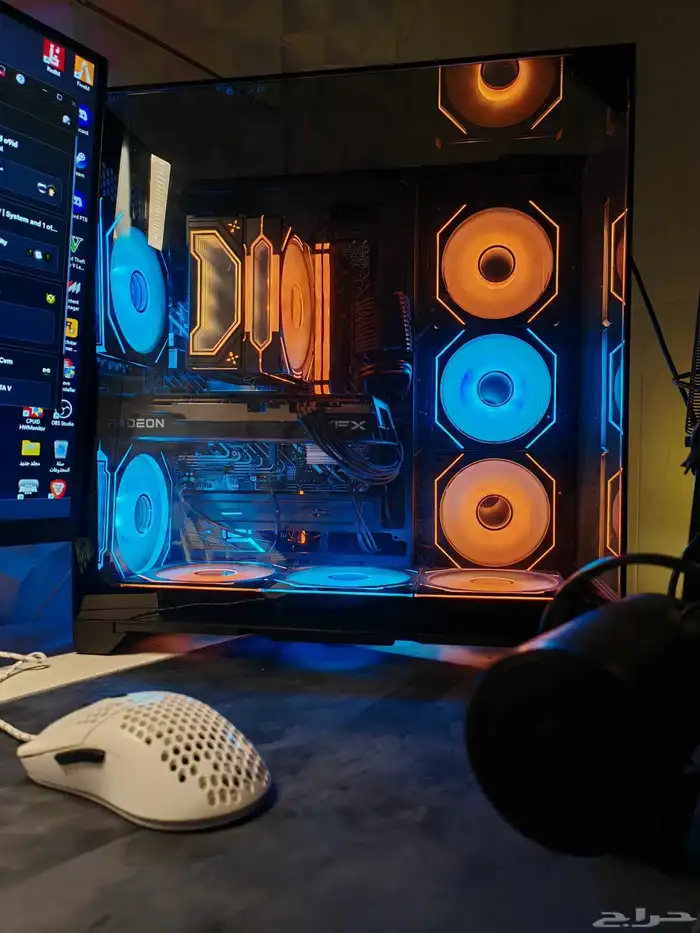 الكرت RX6650XT PCقوي للعاب جديد ماله 6 شهور موجوده الكرتين 1