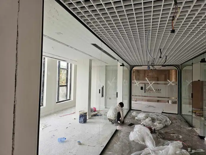 زجاج سكريت واجهات زجاج مكاتب الألمنيوم استيكرات مرايات دربزي 9