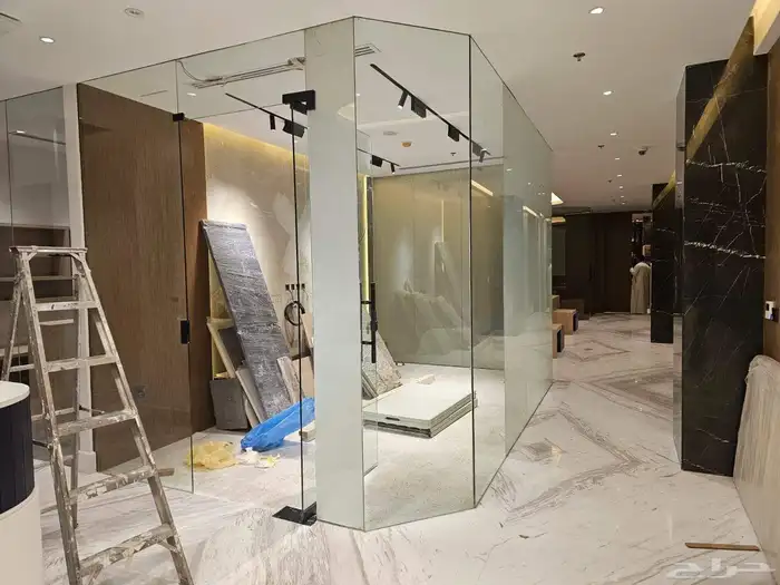 زجاج سكريت واجهات زجاج مكاتب الألمنيوم استيكرات مرايات دربزي 7