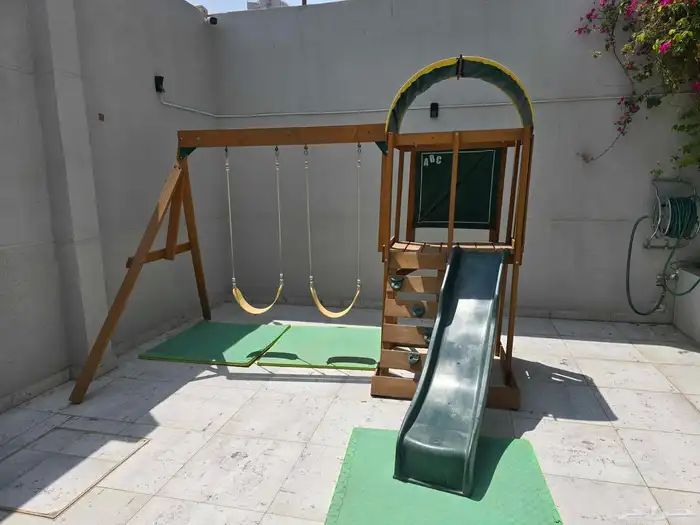 ألعاب أطفال زحليقة و مرجيحتين 0