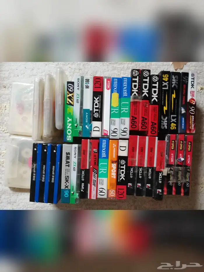 مجموعة كاسيتات كاسيت فاضية منوعة 0