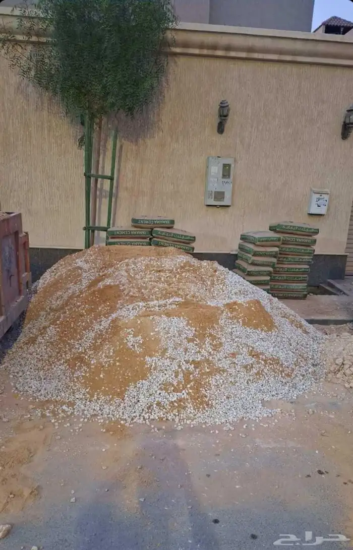 مبسط مواد بناء رمل اسمنت بلك انترلوك بندوره بلاط 1