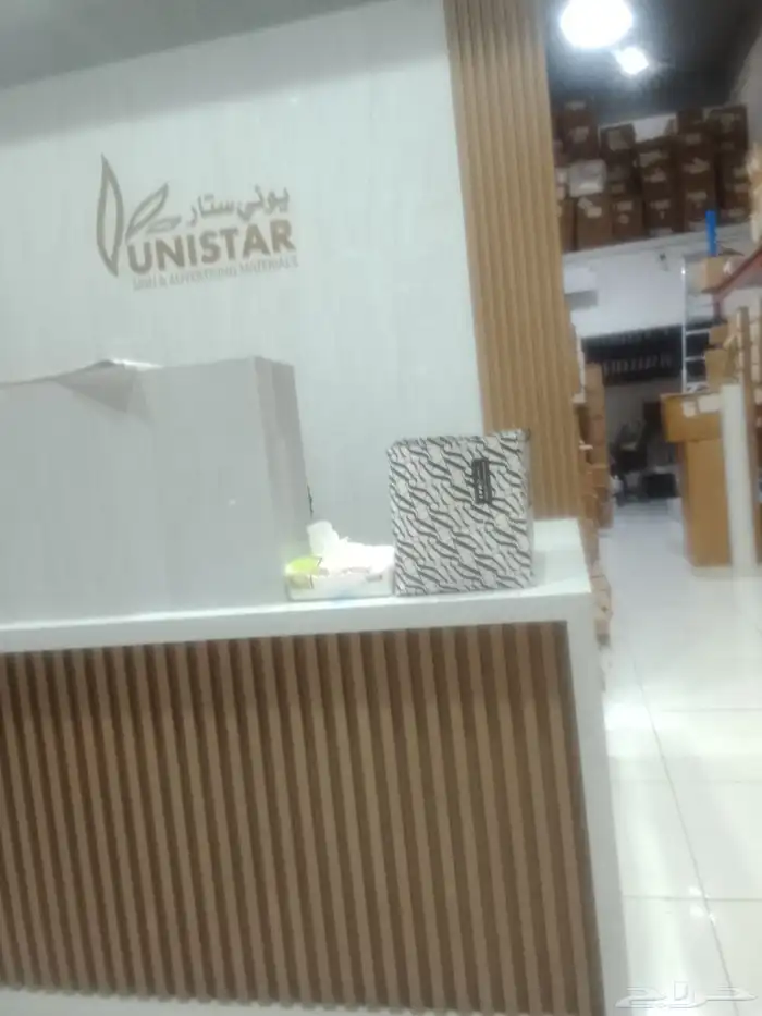 كونتر استقبال بديل خشب لوحات حروف ديكورات جدران 1