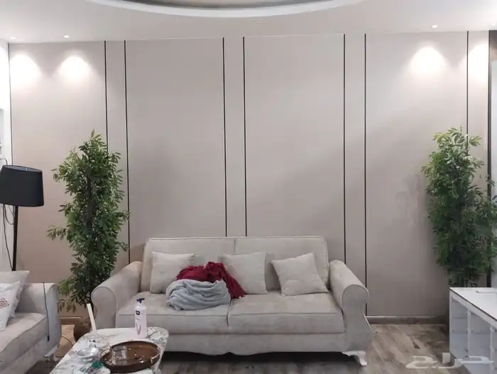 بديل رخام تكسيات باركيه وبزره مرايه شيبورد خلفيه سرير ديكورا 2