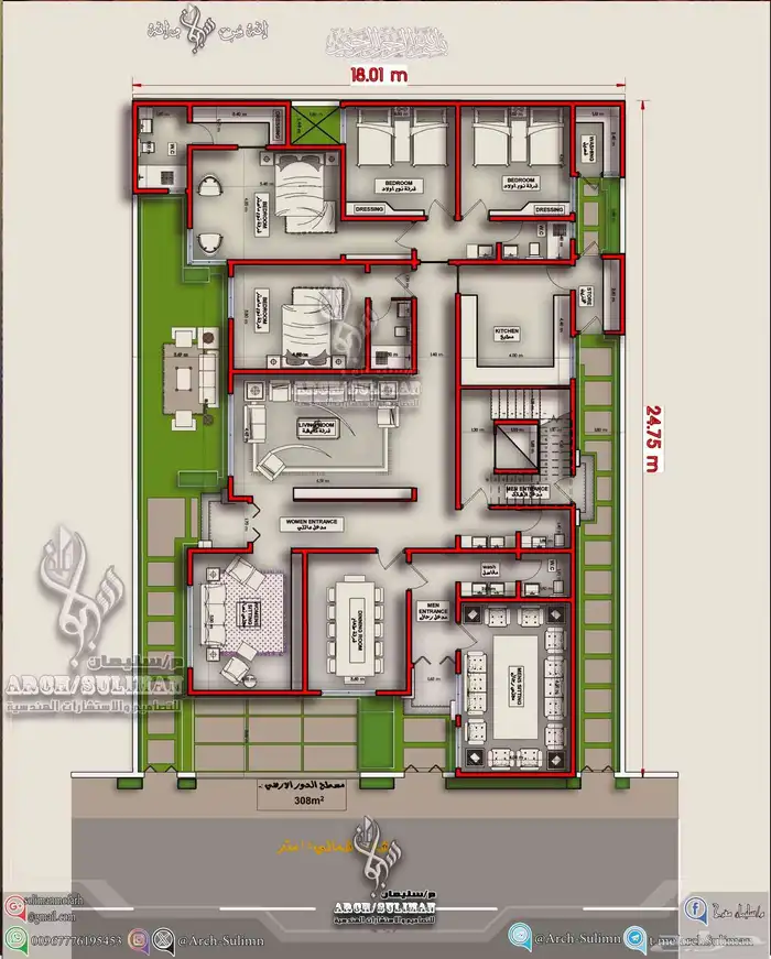 مهندس معماري فريلانسر ..مخططات وواجهات 3d احترافيه 8