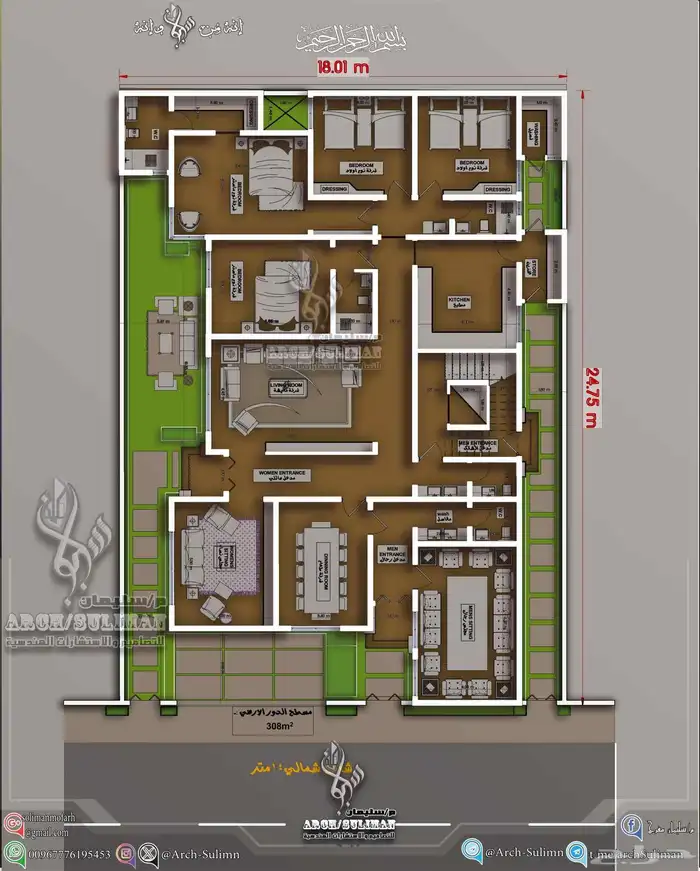 مهندس معماري فريلانسر ..مخططات وواجهات 3d احترافيه 9