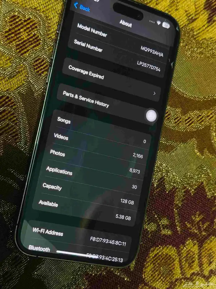 iphone 14 pro max 128gb with box 77 battery health 2