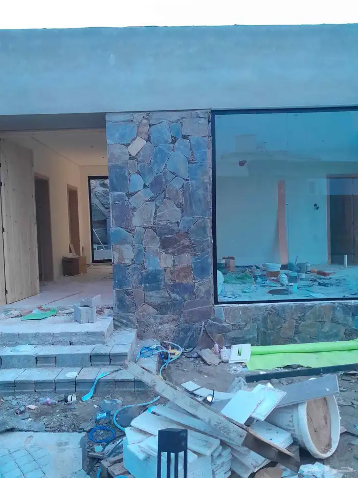 تلبيس الحجر بنواعها ربراب ورص حجر في ابها والخميس 8