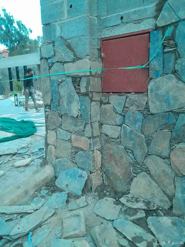 تلبيس الحجر بنواعها ربراب ورص حجر في ابها والخميس 4