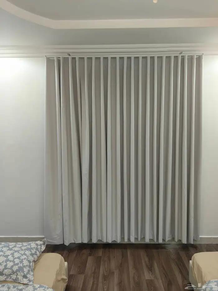 تفصيل ستائر ويفي حسب الطلب بلاك أوت شيفون لنن 4