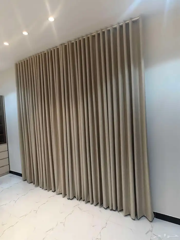 تفصيل ستائر ويفي حسب الطلب بلاك أوت شيفون لنن 0