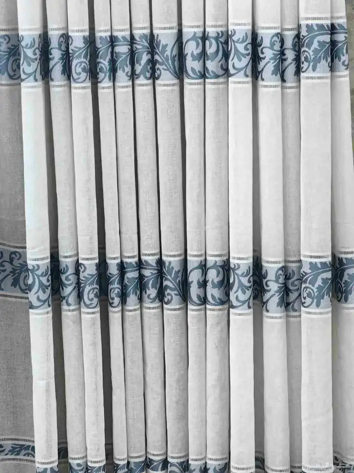 تفصيل ستائر ويفي حسب الطلب بلاك أوت شيفون لنن 5