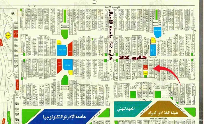 للبيع نص أرض جدة ابحر الشمالية حي النور مخطط 6ج س الجزء أ 1