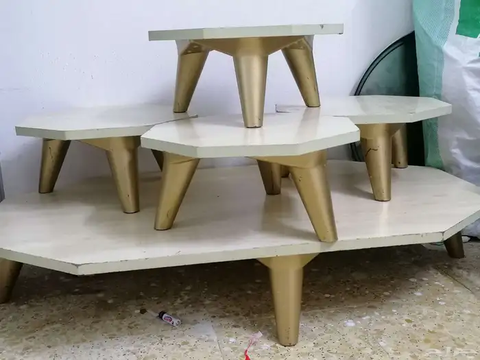طقم طاولات نظيفه للبيع 120 0