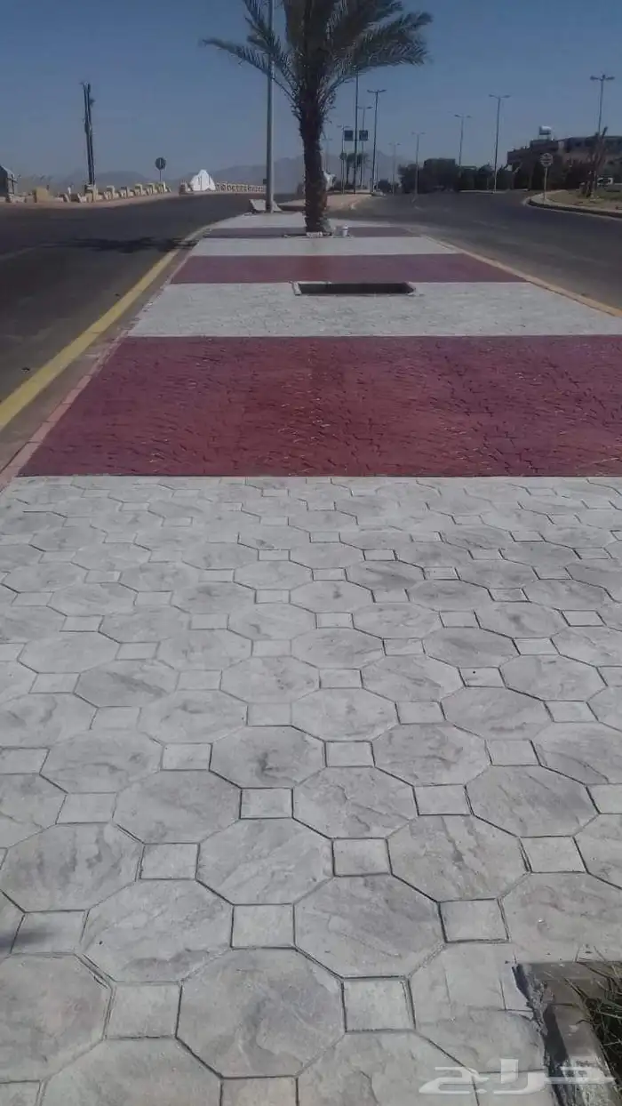 أرضيات   الخرسانة   مطبوعة   ملونة   صبة   مروحة   هليكوبتر 5