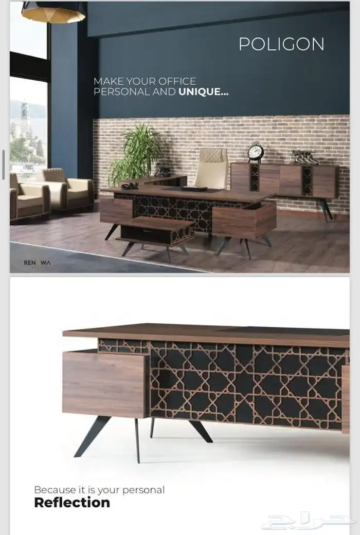 modern manager desk set and staff desks 25