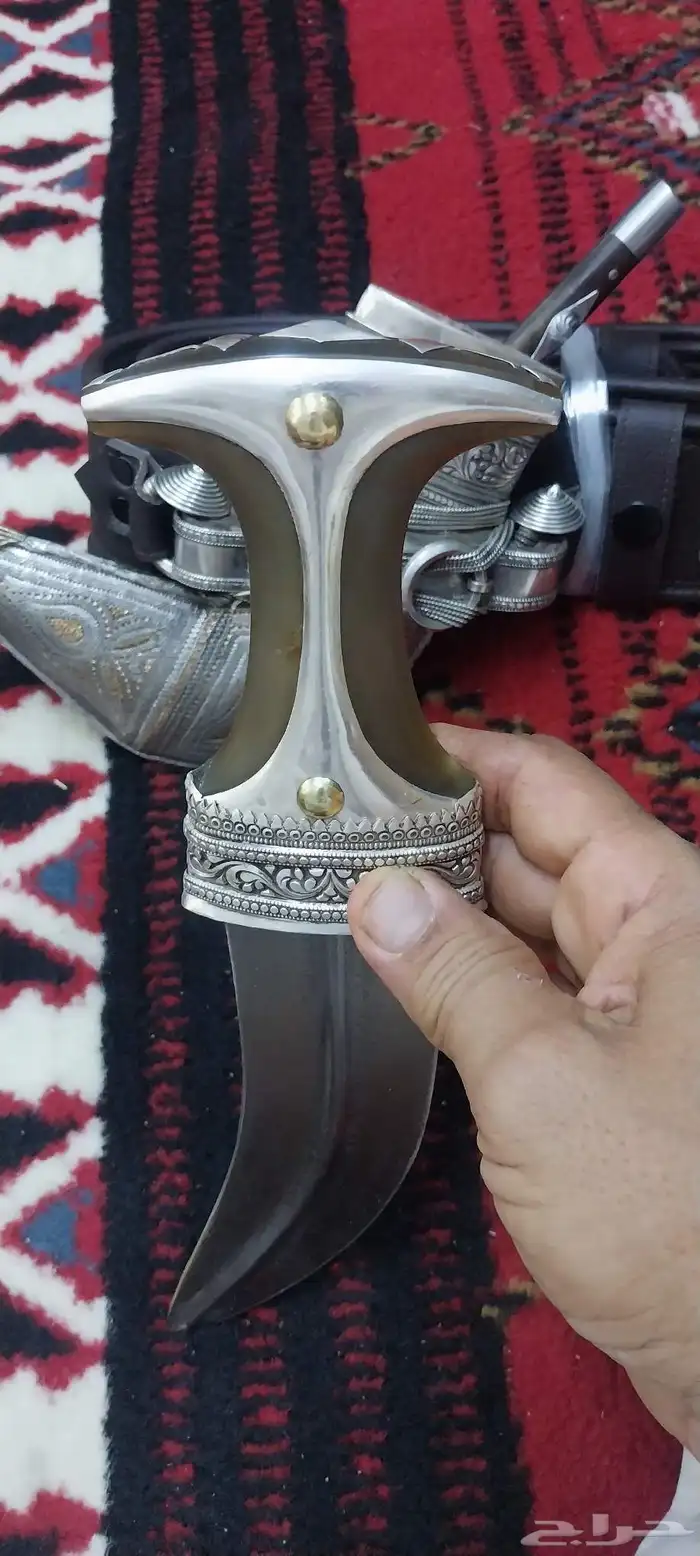 خنجر عماني قرن مذهب 8