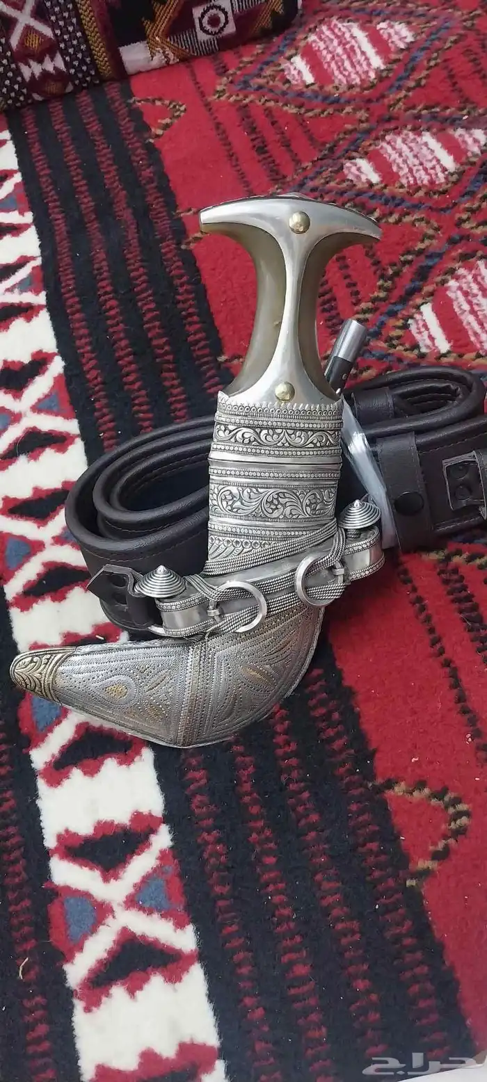 خنجر عماني قرن مذهب 9