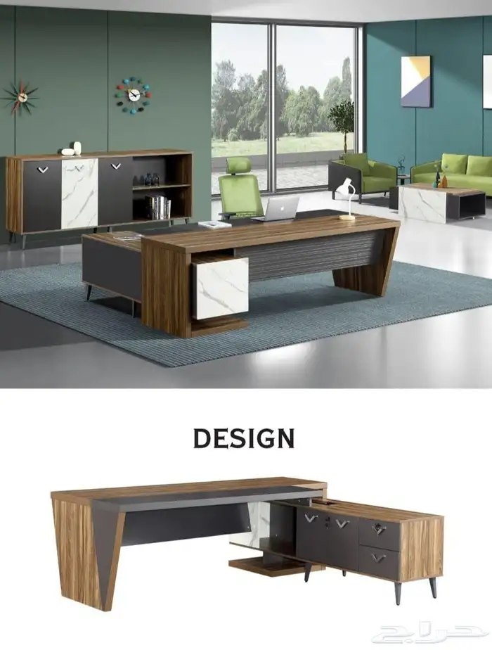 modern manager desk set and staff desks 13