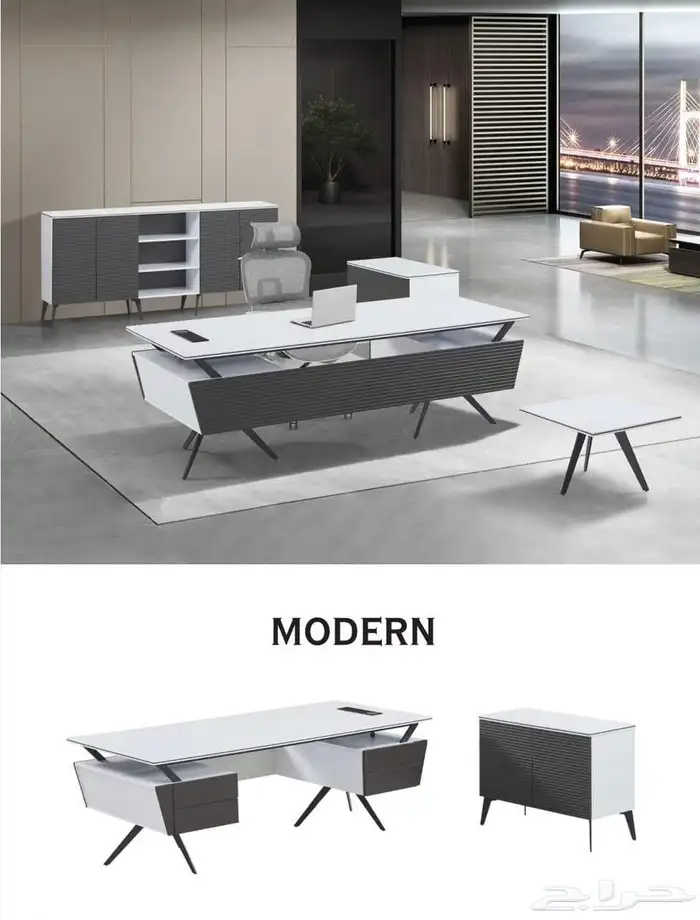 modern manager desk set and staff desks 28