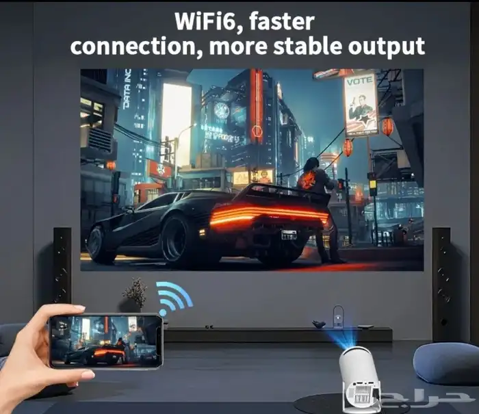 للبيع جهاز بروجكتر 4k نظام اندرويد واي فاي جديد 4