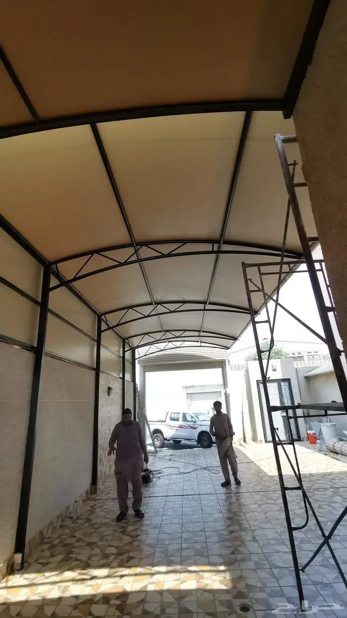 حداد لحام شنك مظلات سواتر لحام سندويش بنل ميازين سلم 3