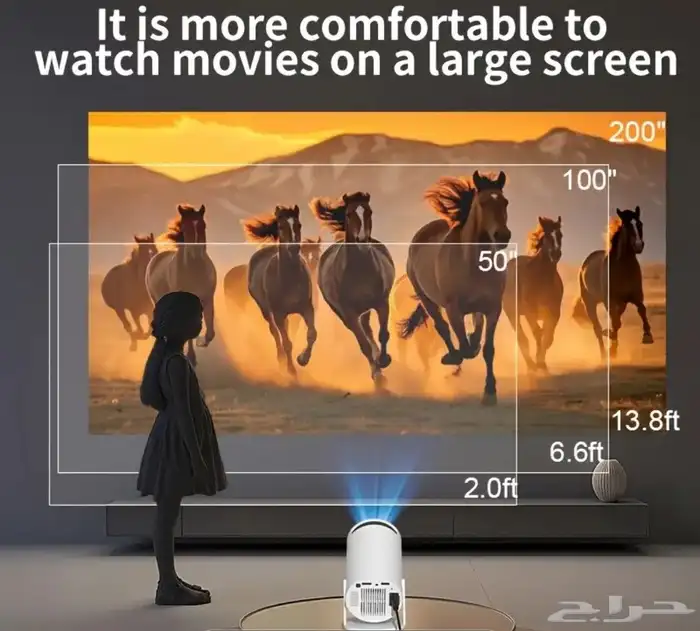 للبيع جهاز بروجكتر 4k نظام اندرويد واي فاي جديد 3