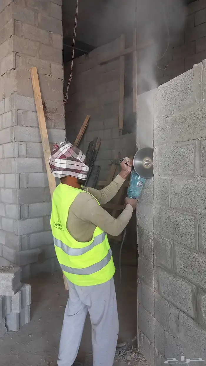 مقاول ترميم هدم تكسير جدران عمال بناء لياسه أسفلت بريده 0