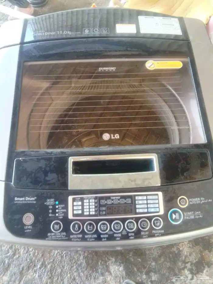 غسالتين للبيع ال جي LG 11kg وهيتاشي 10.5kg 0