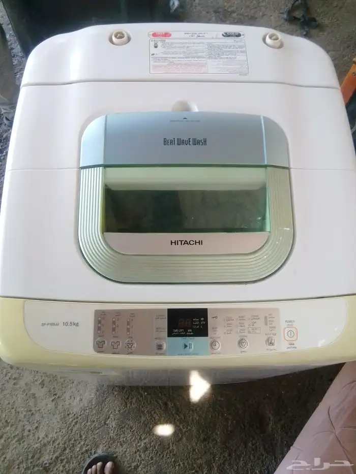 غسالتين للبيع ال جي LG 11kg وهيتاشي 10.5kg 5