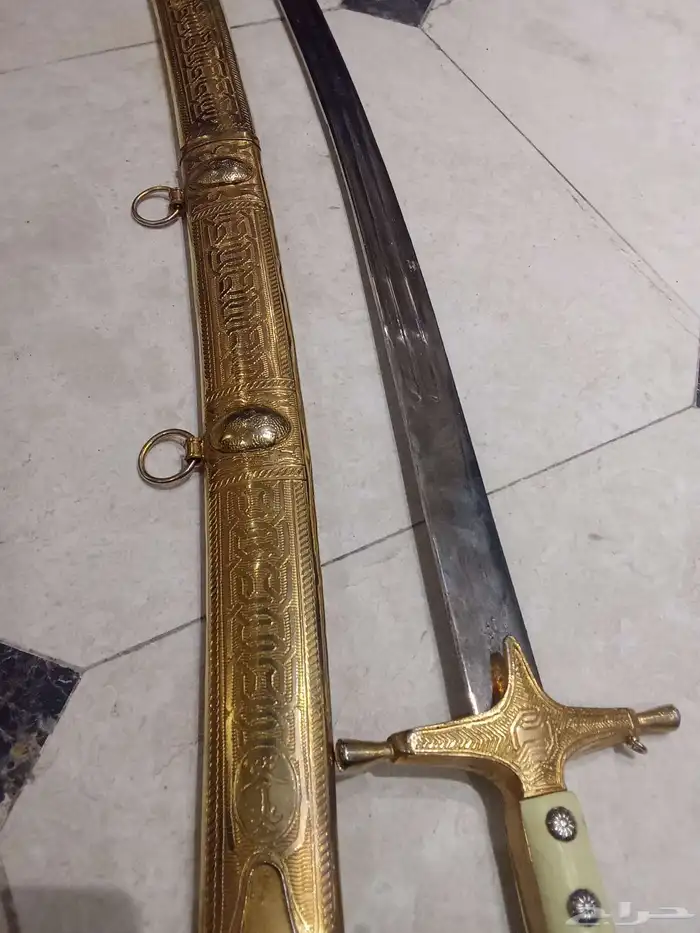 سيف تحفه تراثيه نقش سوري نادر 0