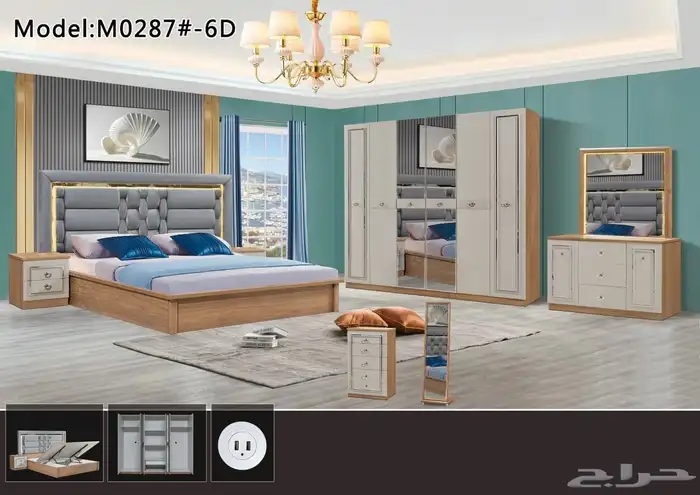 غرفه نوم فاخر من الاخر 10